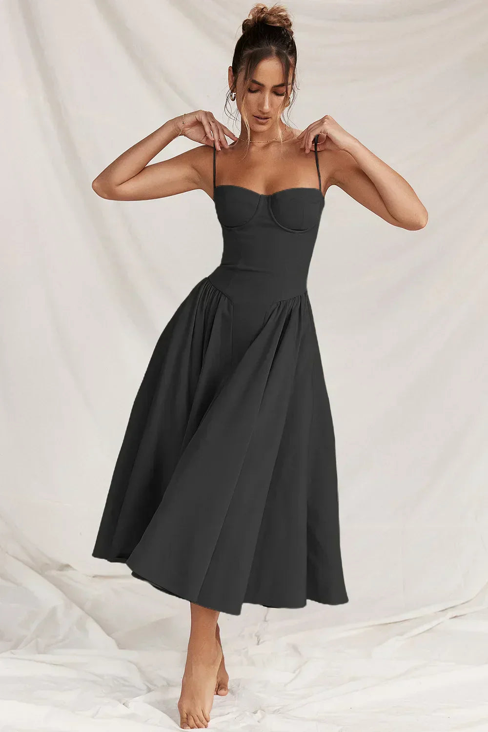 Isabel - Corset Midi Dress