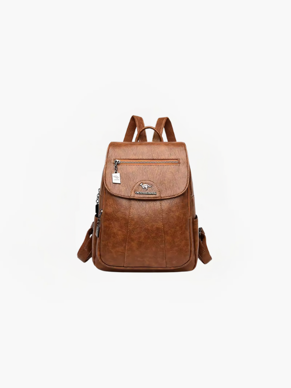 Ayla - Anti-Theft PU Leather Backpack with RFID Protection and Stylish Design
