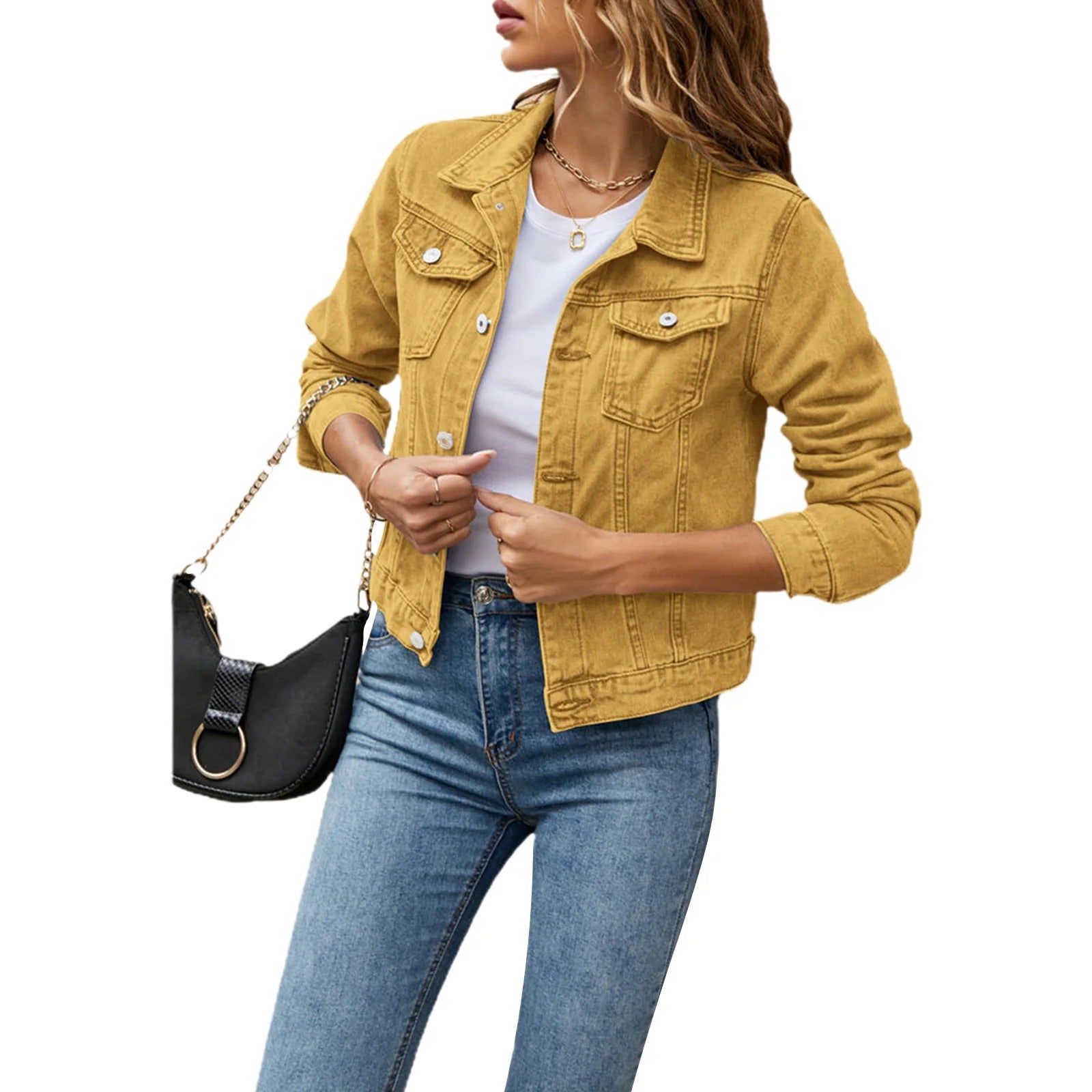Scarlett - Denim Jacket with Buttons