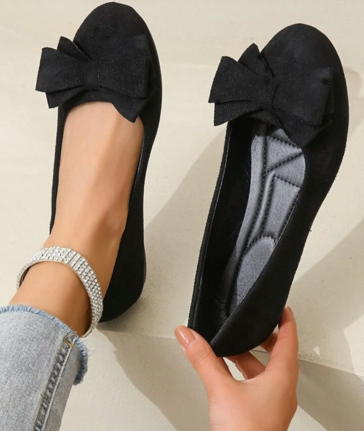 Sophie - Classic Quilted Bow Flats
