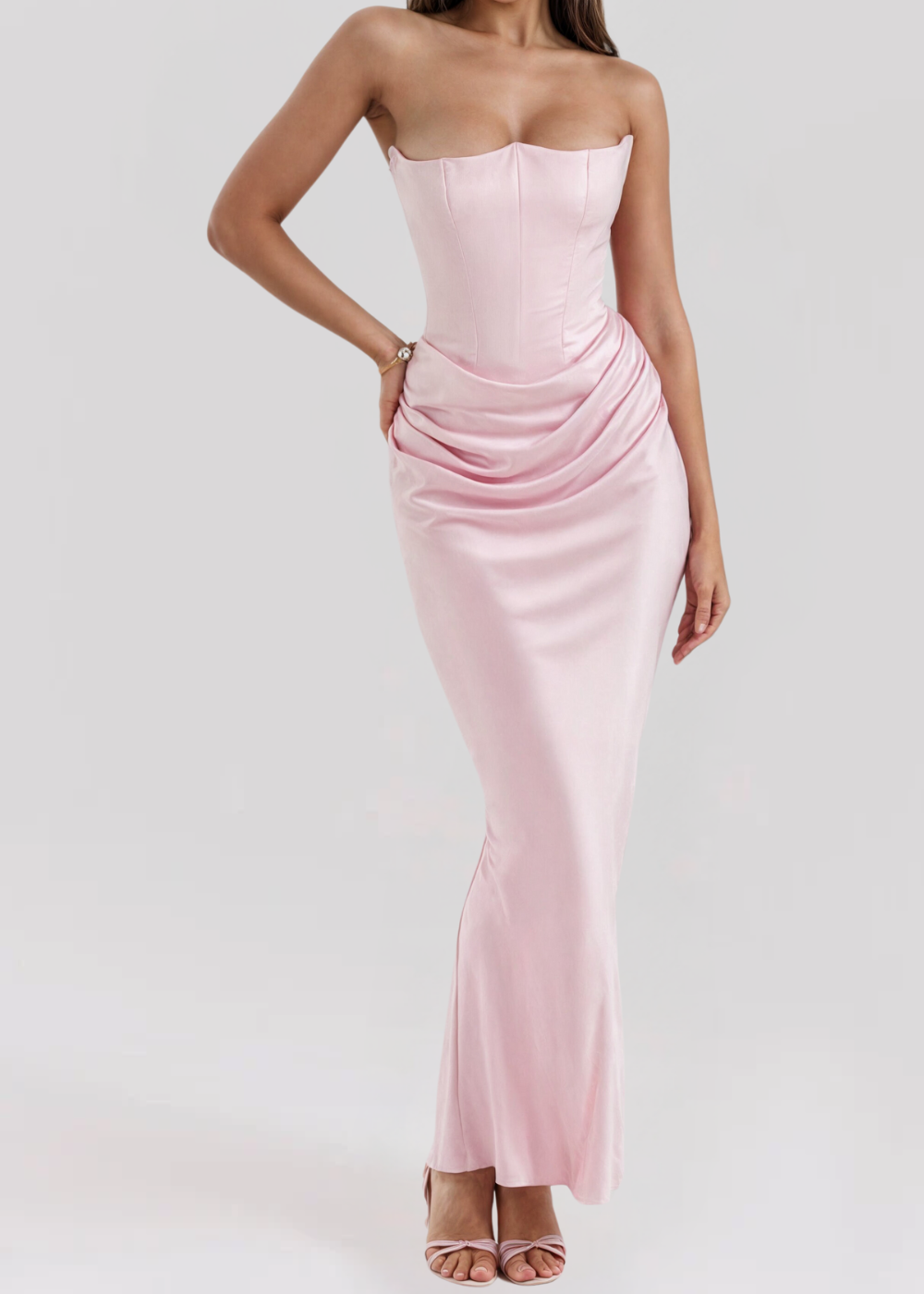 Vera - Strapless Elegant Maxi Dress