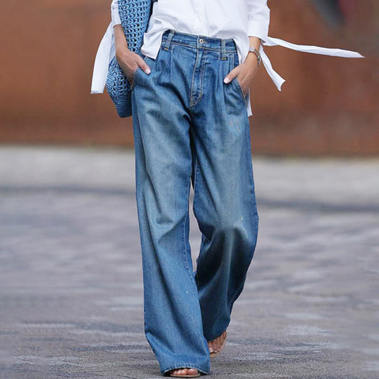 Grace - High-Waisted Denim Jeans