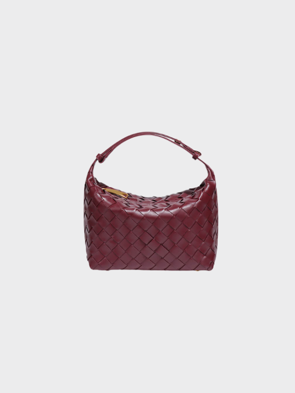 Fenella - Mini Woven Faux Leather Bag