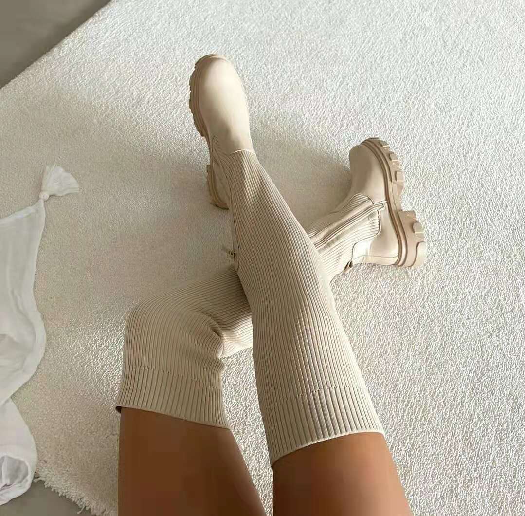 Willow - Over-the-Knee Sock Boots