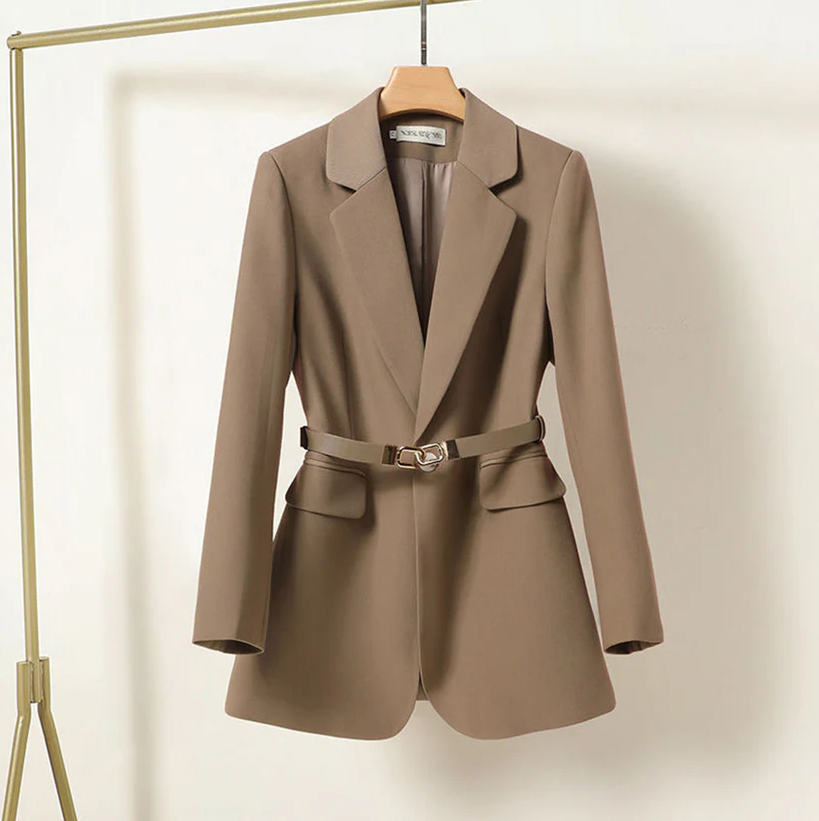 Maya - Modern Fit Belted Blazer