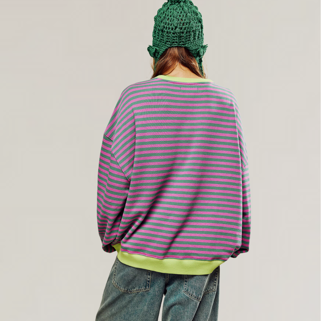 Zoe - Oversized Striped Sweater