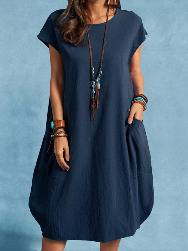 Talia - Loose Casual Dress with Pockets