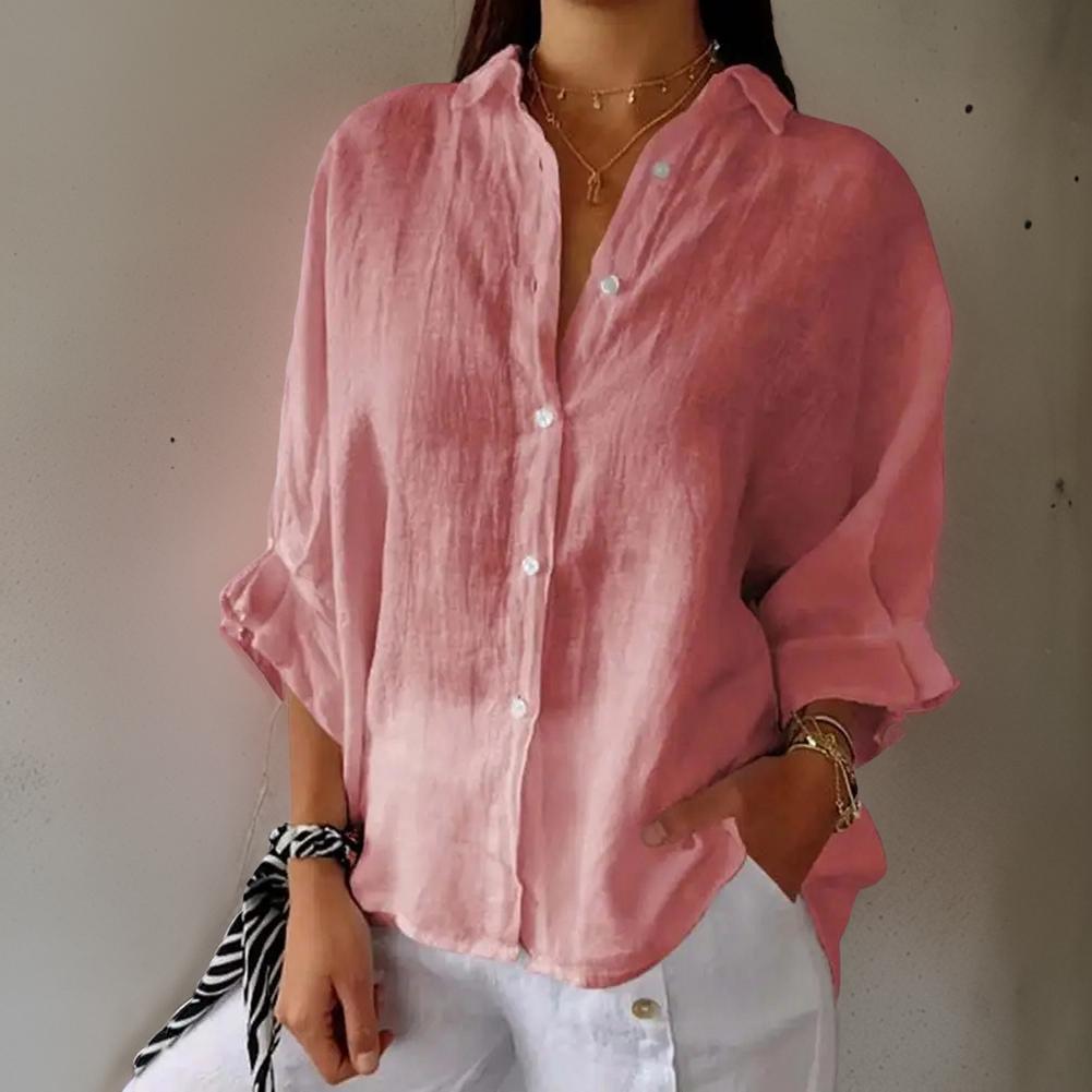 Sophia - Timeless Cotton Blend Blouse