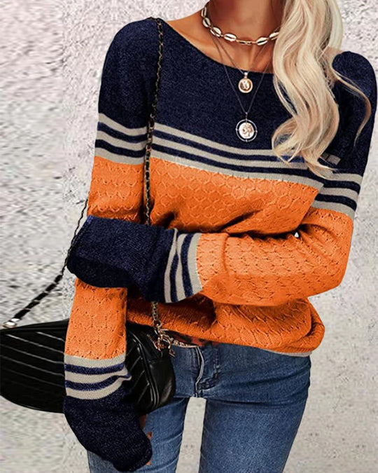 Charlie - Colorblock Knit Sweater