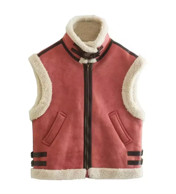 Elodie - Faux Shearling Vest Stylish and Warm for Layering