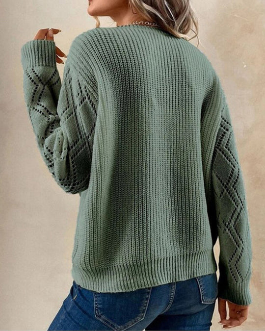 Eloise - Cozy Knit V-Neck Sweater