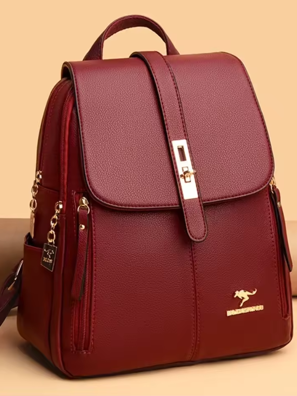Nova - Anti-theft PU leather backpack with RFID protection and stylish design