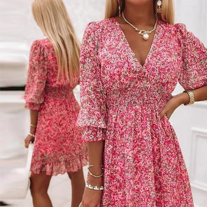 Tegan - Boho Mini Dress