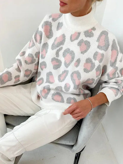Ivy - Print Turtleneck Sweater