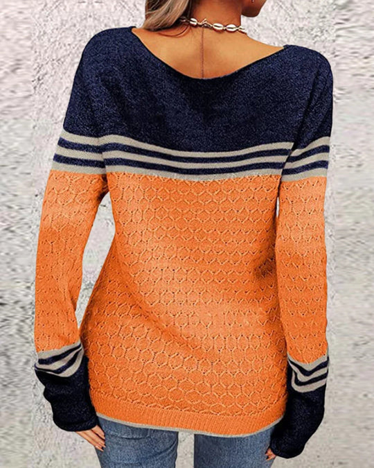 Charlie - Colorblock Knit Sweater