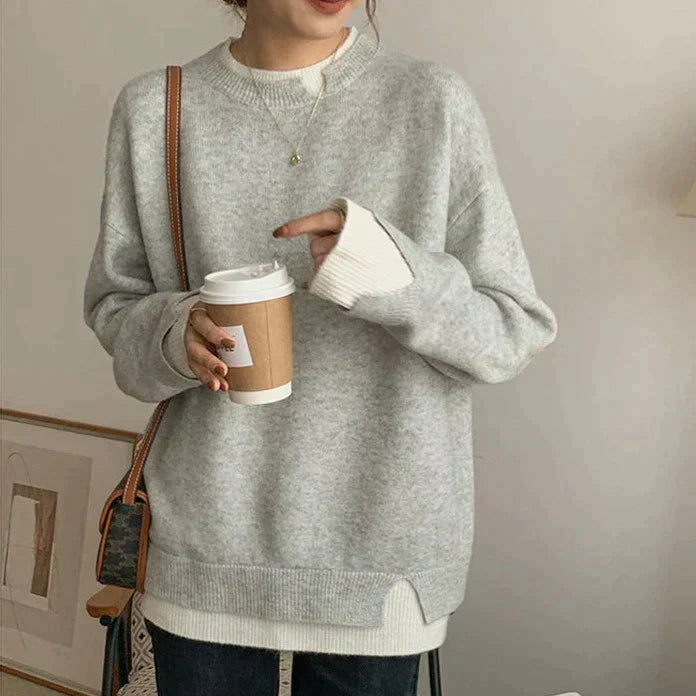 Lyla - Cozy Layered Sleeve Sweater