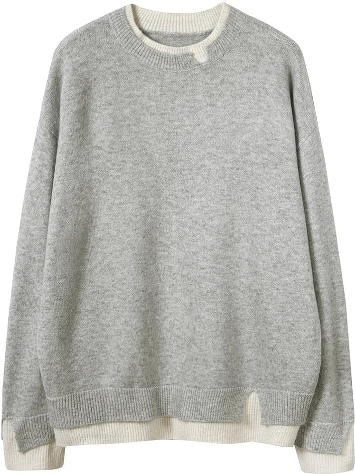 Lyla - Cozy Layered Sleeve Sweater