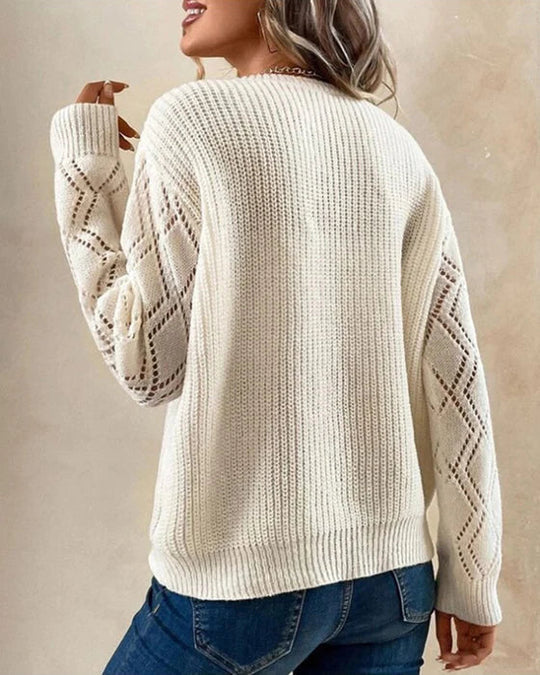 Eloise - Cozy Knit V-Neck Sweater