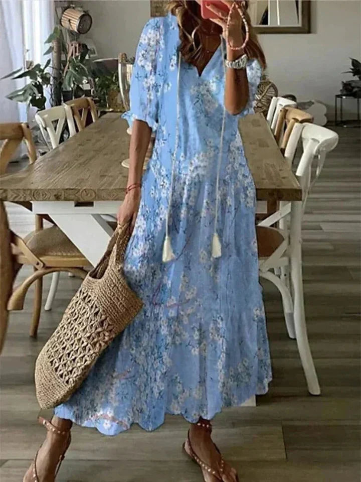 Eleanor - V-Neck Maxi Dress