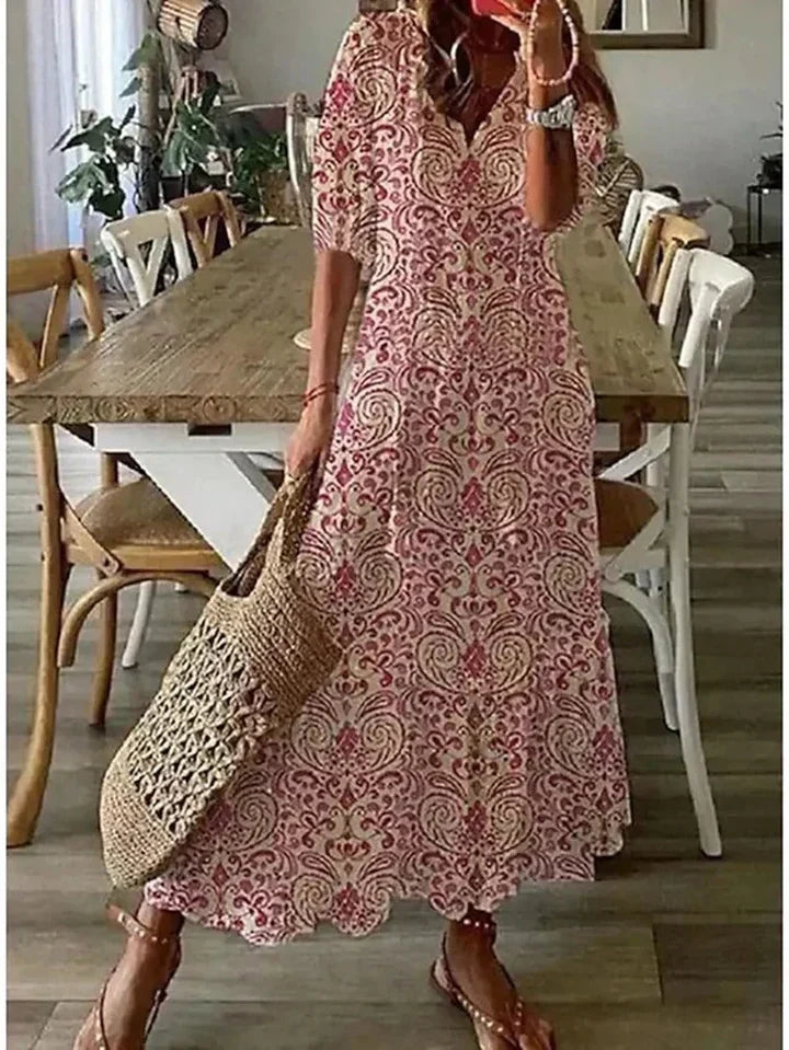 Eleanor - V-Neck Maxi Dress