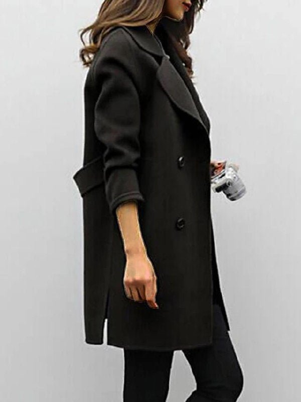 Quinn - Double-Breasted Long Coat